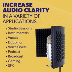 PRO Isolation Shield – Microphone Reflection Filter for Recording – Mic Studi…