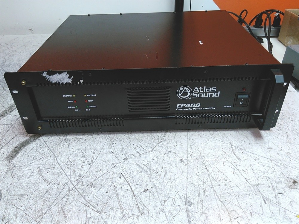 Limited Testing Atlas Sound CP400 Commercial Power Amplifier AS-IS