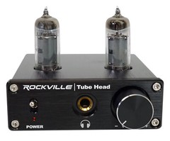 Rockville TubeHead Tube Headphone Amplifier Amp / 6K4 Tubes / 16-300 Ohms/180mW