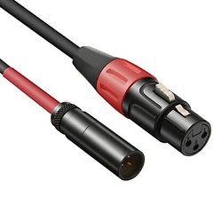 JOMLEY Mini XLR to XLR Cable, Audio Cable for Blackmagic Camera Video Assist 4K