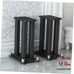 A Pair of Speaker Stands, Bookshelf Speaker Stand Steel Frame 70cm/27.5in