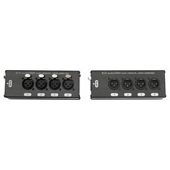 2Pcs 4 Channel Audio Network XLR Male Female to Single Ethercon Cable Extender