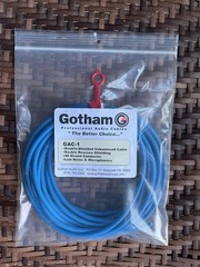 Gotham GAC-1 Unbalanced Instrument Cable-BLUE -20 Feet