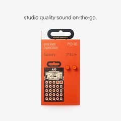 Teenage Engineering Pocket Operator PO-16 Factory, Lead black/orange