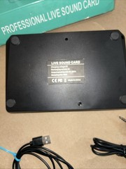Live Sound Card & Audio Interface WithDJ Mixer and Voice Changer With Moukey Mic