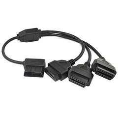 OBD2 Splitter Cable,OBD-II Extension Cable,Car Diagnostic 1 Male to 3 Female