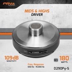 PRV Audio D290Py-S 1″ EXIT PRO AUDIO POLYIMIDE COMPRESSION DRIVER (Each)