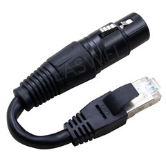 3 Pin XLR Male To RJ45 Ethernet Male Cable Cord Adapter Converter