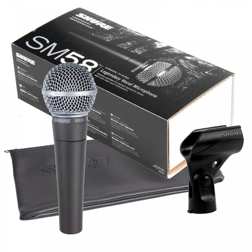 Shure SM58-LC Dynamic Wired XLR Professional Microphone