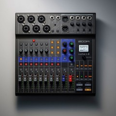 Zoom LiveTrak L-8 Portable 8-Channel Digital Mixer and Multitrack Recorder #ZL8