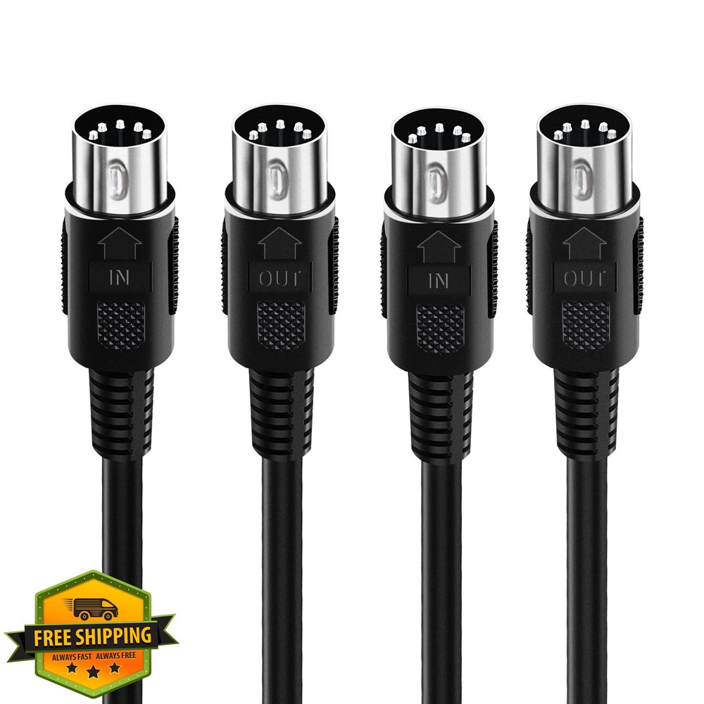 BXIZXD 2-Pack 6.6FT MIDI Cable