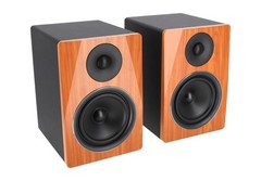 Pair Rockville APM6C 6.5″ 350W Powered Studio Monitors+Stands+Pads+Headphones