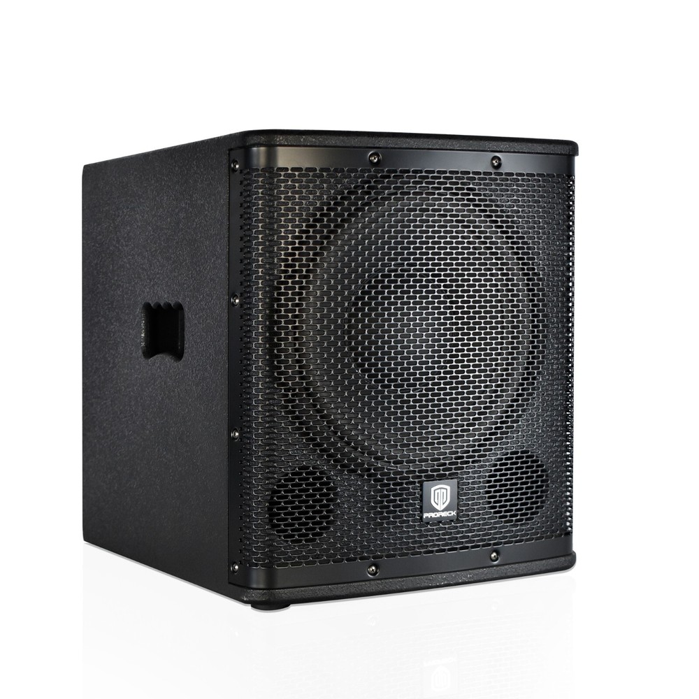 proreck SP-12X Active Subwoofer Powered DJ System 12 inch 1000W Wired DJ Sub