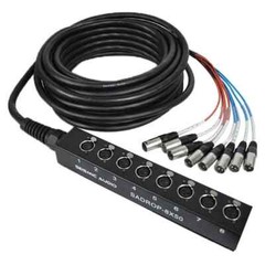Seismic Audio SADROP-8×50 – 8 Channel Drop Snake Cable – 50 Foot