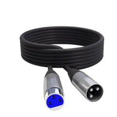 XLR Microphone MIC 3-Pin Male To Female Cable Cord Connector Extension Shielded