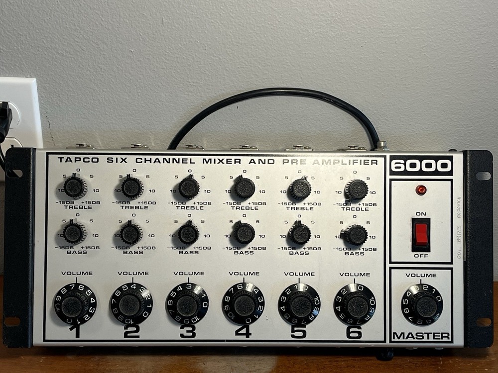 Vintage 1970’s Tapco 6000 Mixer Pre Amplifier Amp EV – Great Condition – Works