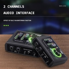 BOMGE mini 2 Channel USB Audio Interface for Recording, Streaming and…