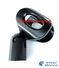 (6) X-Large Wireless MICROPHONE CLIP Karaoke Tripod Stand Mic Holder Clamp Mount