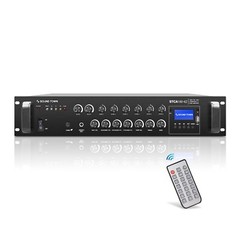 Sound Town 180 W 6-Zone 70V/100V Commercial Power Amp with Bluetooth STCA180-6Z