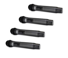 Pro UHF 4 Handheld Mic Wireless Microphone System for Church Stage Vocal Singing