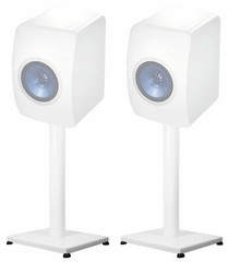 Pair 29” Steel White Stands For KEF LS50 Bookshelf Speakers