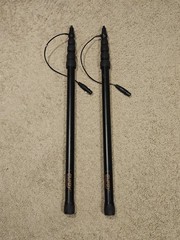 Auray ABP-59b Aluminum Telescoping Boom Pole & Integrated XLR 9 Ft (2 Pack)