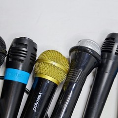Lot of 10 Assorted Microphones – Used, Various Colors & Models