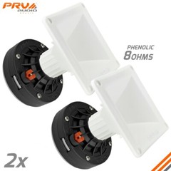 2x PRV Audio D270Ph 1″ Phenolic TRIO Driver 150W 8 Ohms + WG11-25 White Horn