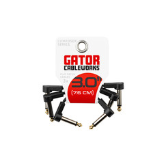 CableWorks By Gator Cases Composer Series 3-Pack of Flat Patch Cables – 3 inch