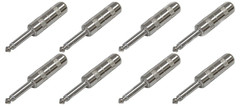 (8 PACK) SWITCHCRAFT 280 1/4″ 6.35 mm 2-Conductor Mono TS Phone Plug