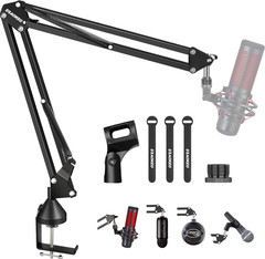 Microphone Boom Arm Stand Desk Mount 360° Adjustable Heavy Duty Clamp Adapter