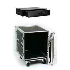 OSP 12 Space 20″ Deep ATA Rack Road Case & 2 Space Rack Drawer w/Lock & Keys