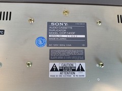 Sony CCP-1410F Audio Cassette Duplicator Monaural 16x Ferrite Heads *New, OB