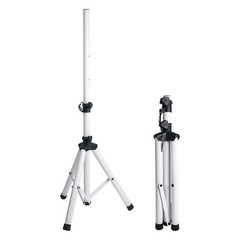 Sound Town 2-Pack Tripod Speaker Stand w/ Adjustable Height White STSD-48W-PAIR
