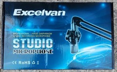 Excelvan Studio Professional Large Diaphragm Recording Condenser Microphone Blue