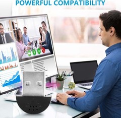 Lightweight USB Microphones – 2 Pcs, Filter Background Noise for Clear Sound