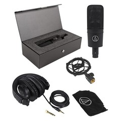 Audio Technica AT4040 Condenser Microphone +Protective Case+Studio Headphones