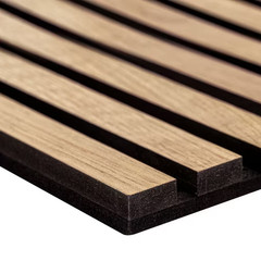 Harmony Almond Acoustic 0.80 In. X 9.5 In. X 120 In. Beige Wood Sound Absorbing