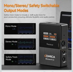 New COMICA BoomX-D2 Wireless Lavalier Microphone, See Description Below