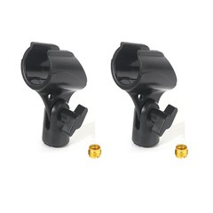 2 Pcs Universal Microphone Clip, Adjustable Mic Clip Holder for Mic Stand, Co…