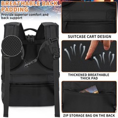 DJ Mixer Travel Backpack 15″x9.8″x21.6″ For Controller DJ Multi-Pockets With …
