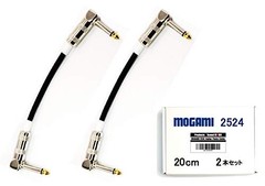 Sound MOMO Guitar Patch Cable P1LL [MOGAMI 2524] Black 20cm