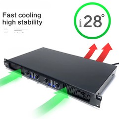 RX-4 High Power Digital 4 Channel 800 Watts Power Amplifier for Karaoke