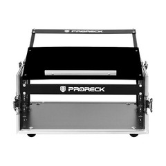 PRORECK 4U Rack/Road Case Pro Stage 20“ Rackable Depth With Slant Mixer Top