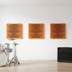 2 Pack 20″X20″X2″ Sound Absorption-Diffusion Acoustic Panel Wood Laminated Acous