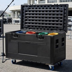 Cable Trunk ATA Road Case Heavy Duty Utility Road Trunk Flight Case with Wheels