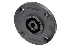 NEUTRIK NL4MPRXX 4-Pole SPEAKON Large Round Twist Lock 3/16″ Flat Tabs