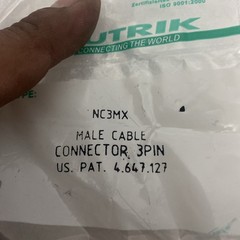Neutrik NC3FX And Nc3MX 3 Pin Female XLR Nickel Mic Cable Connectors
