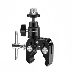 Microphone Clip Mic Clamp with Adjustable Ball Head and Mic Screw – Compatible w