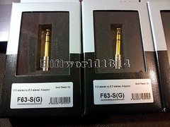 1x Furutech F63(G) 6.3mm male to 3.5mm female Gold Plated stereo Plug adapter